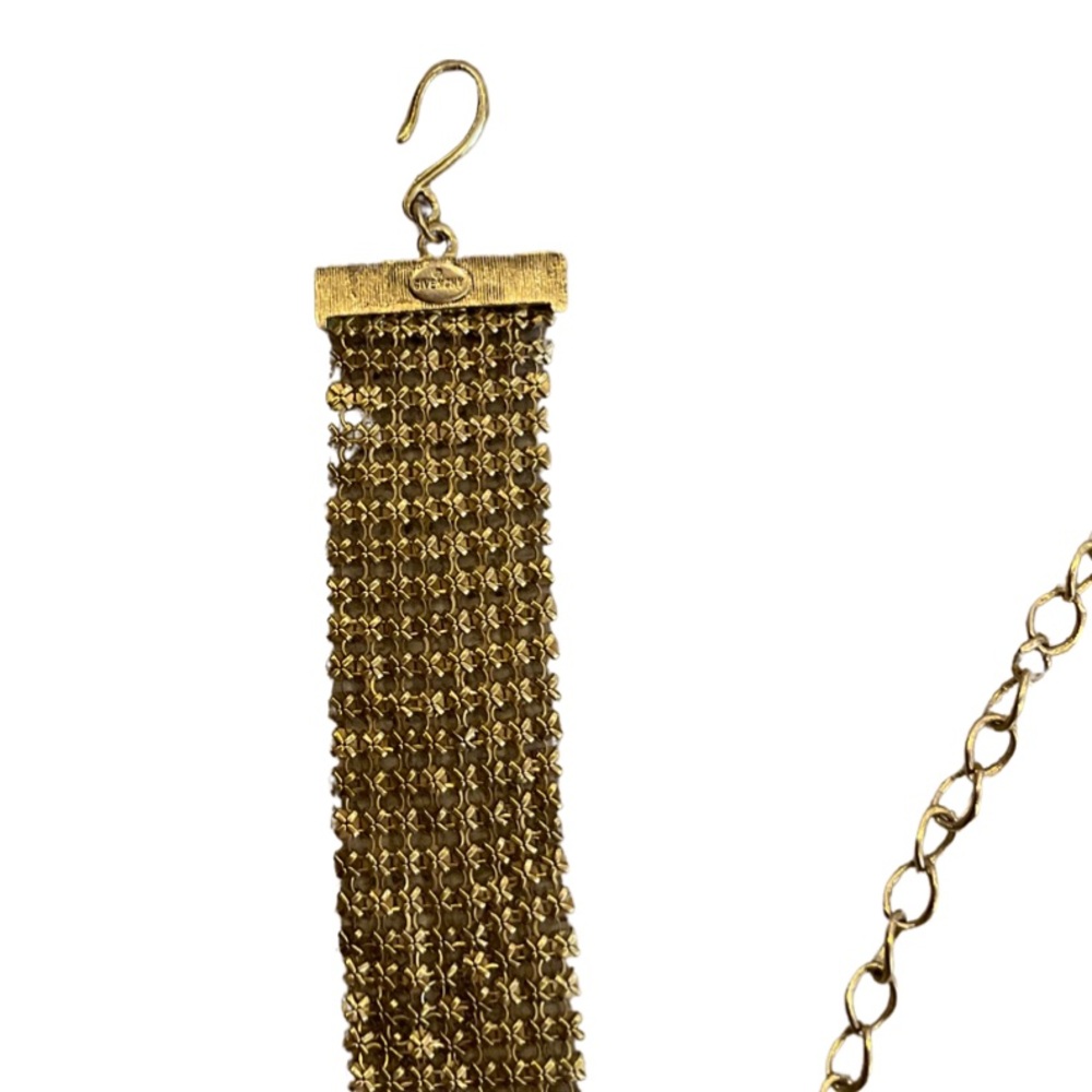 Givenchy Gold Statement Necklace Choker - image 2